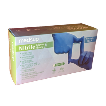 Gants d'examen en nitrile bleu, petits - Exp. 12/2029 Lot 202412
