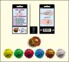 Boule marron + 2 anneaux de massage 24 mm