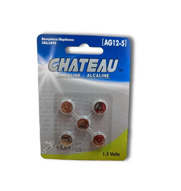 Batteries LR43 pour facial toner pqt/5