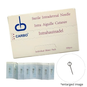Aiguilles d'acupuncture intradermiques Carbo 0,14 x 6 mm (bte/100)