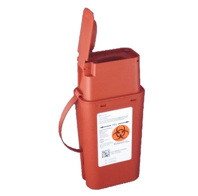 Contenant rouge SharpSafety une main 1 L