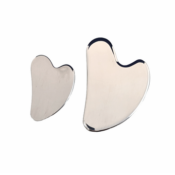 Gua sha en acier inoxydable, coeur