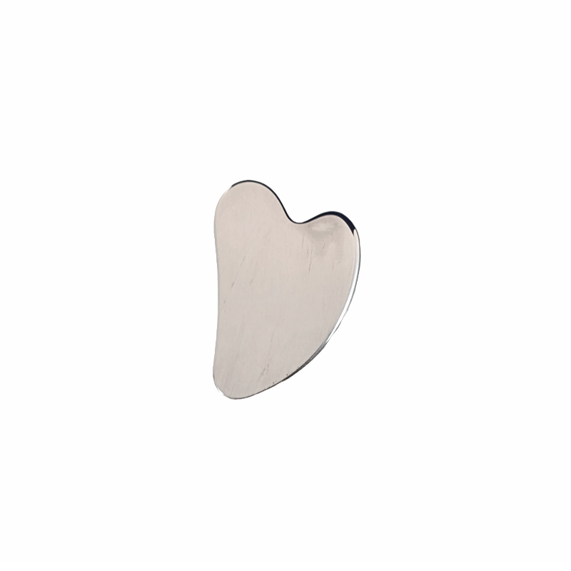 Gua sha en acier inoxydable, coeur