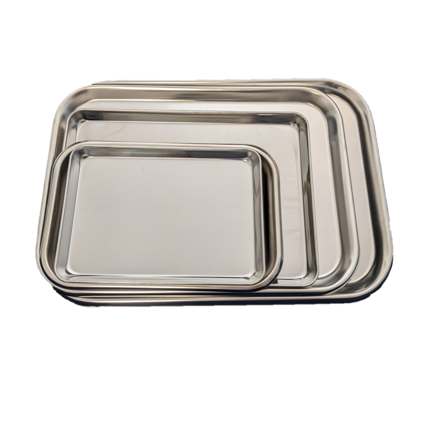 Plateaux-en-acier-inoxydable