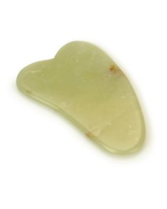 Gua sha de jade en forme de coeur