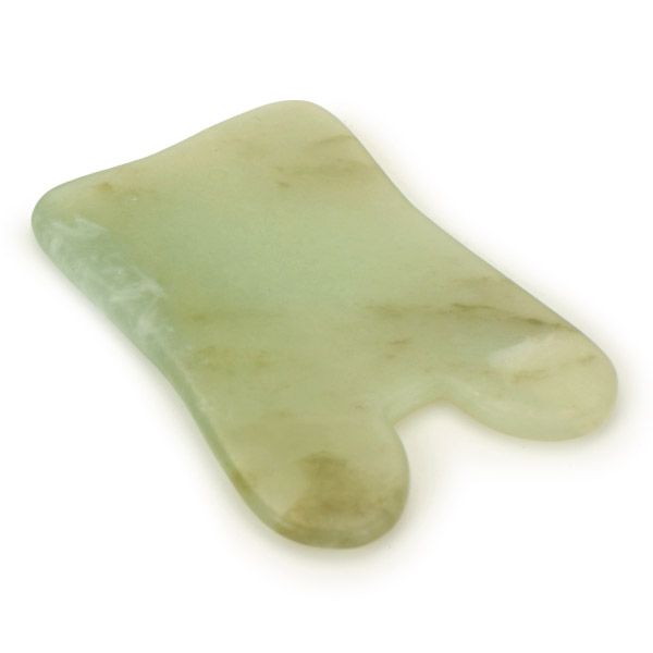 Gua sha de jade rectangulaire